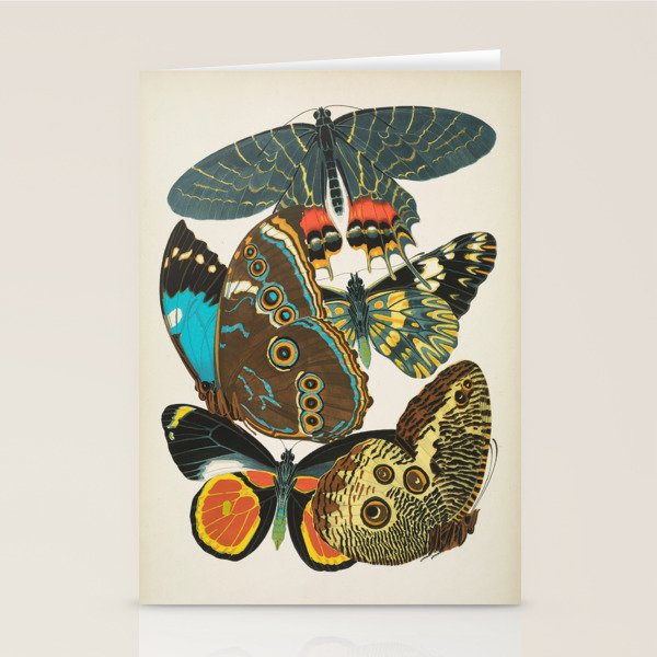 Vintage Butterfly Illustration EA Seguy Papillon Stationery Card Gallery Image 2