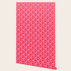 Vibrant Pop Roses Preppy Pink and Red Pattern Wallpaper Gallery Image 2