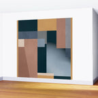 Modern Abstraction Mocha Mousse 5 Wall Mural Gallery Image 2
