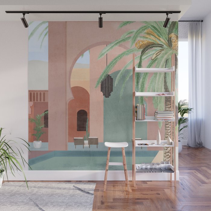 Moroccan Pool Wall Mural Gallery Image 1