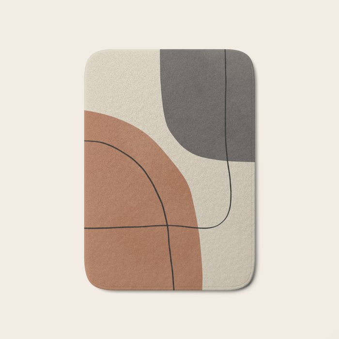 Modern Abstract Shapes #1 Bath Mat Gallery Image 1