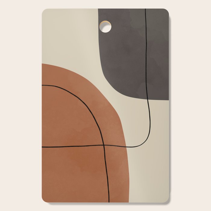 Modern Abstract Shapes #1 Cutting Board Gallery Image 1