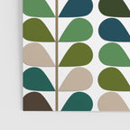 Mid Century Modern Fern Pattern Poster Gallery Image 3