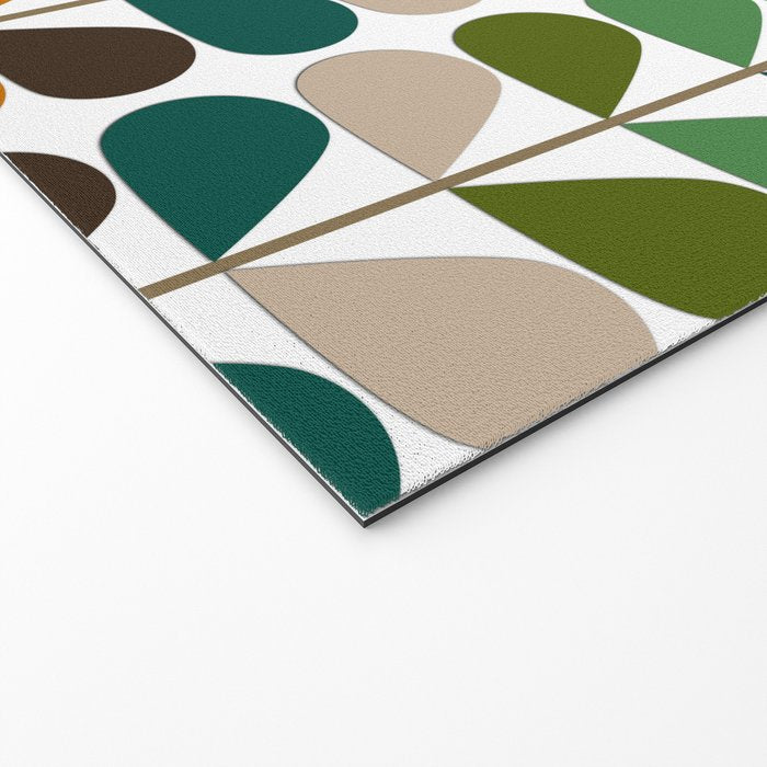 Mid Century Modern Fern Pattern Welcome Mat Gallery Image 2