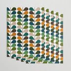 Mid Century Modern Fern Pattern Wrapping Paper Gallery Image 3