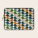 Mid Century Modern Fern Pattern Laptop Sleeve Gallery Image 1