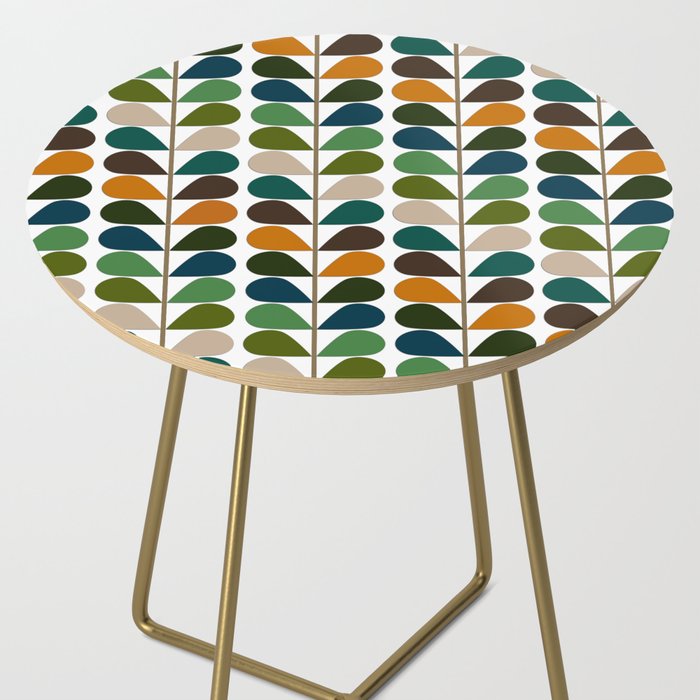 Mid Century Modern Fern Pattern Side Table Gallery Image 2