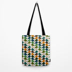 Mid Century Modern Fern Pattern Tote Bag Gallery Image 2