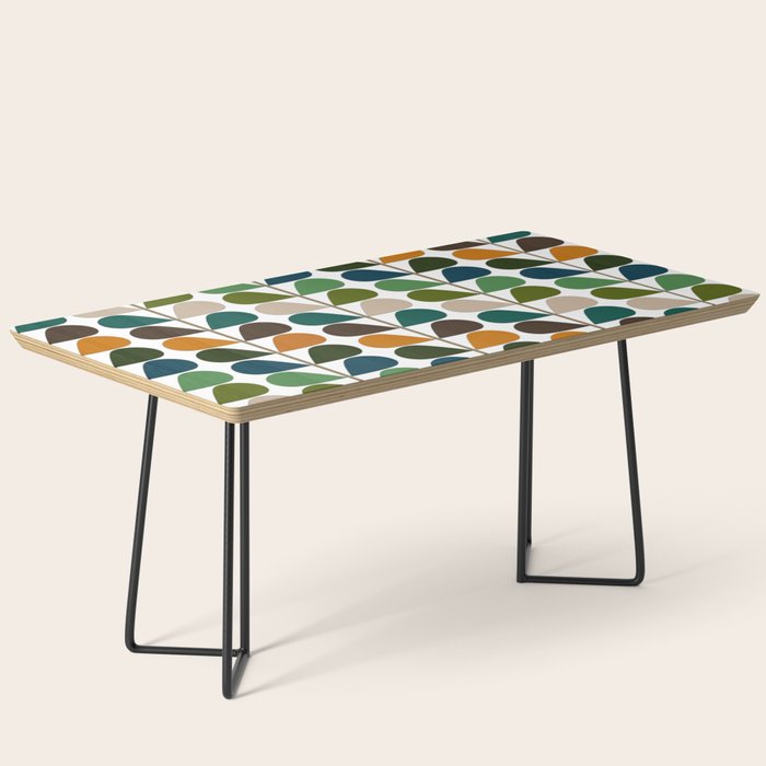 Mid Century Modern Fern Pattern Coffee Table Gallery Image 1