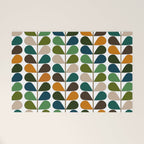 Mid Century Modern Fern Pattern Welcome Mat Gallery Image 1