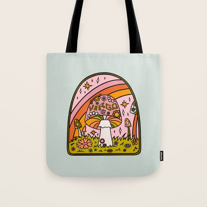 Virgo Mushroom Tote Bag Gallery Image 1