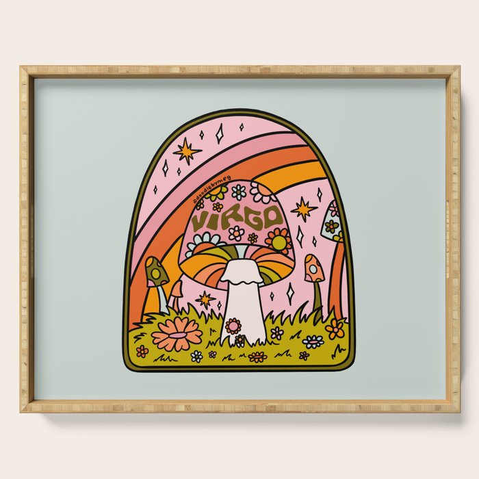 Virgo Mushroom Serving Tray Gallery Image 1