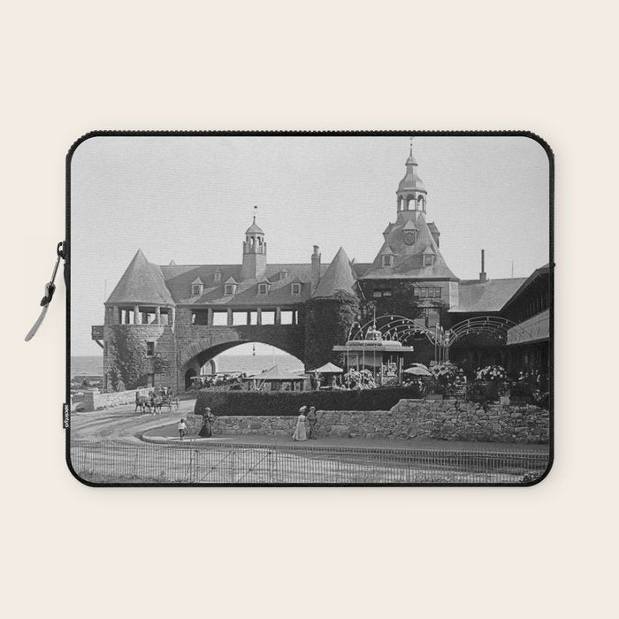 1890 Narragansett Towers & Casino, Narragansett, Rhode Island Laptop Sleeve Gallery Image 1
