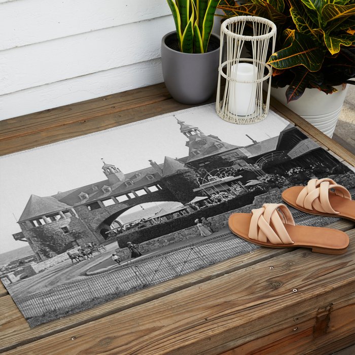 1890 Narragansett Towers & Casino, Narragansett, Rhode Island Outdoor Rug Gallery Image 2