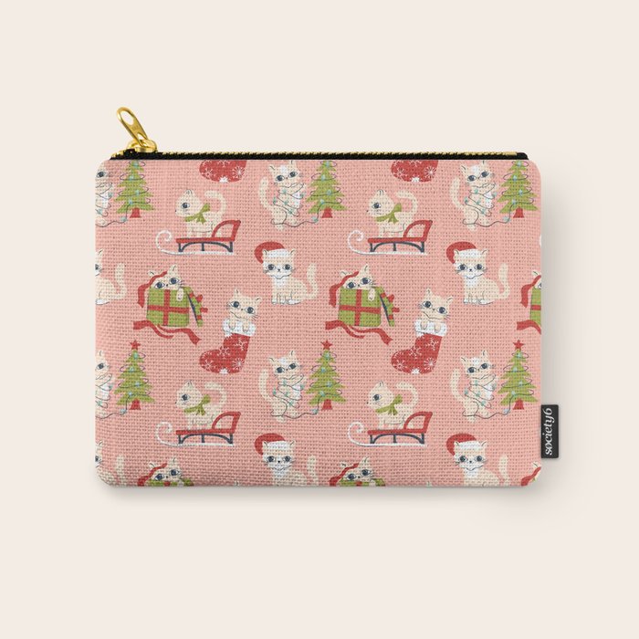 Cute Christmas Cats Carry All Pouch Gallery Image 1