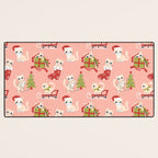 Cute Christmas Cats Desk Mat Gallery Image 3