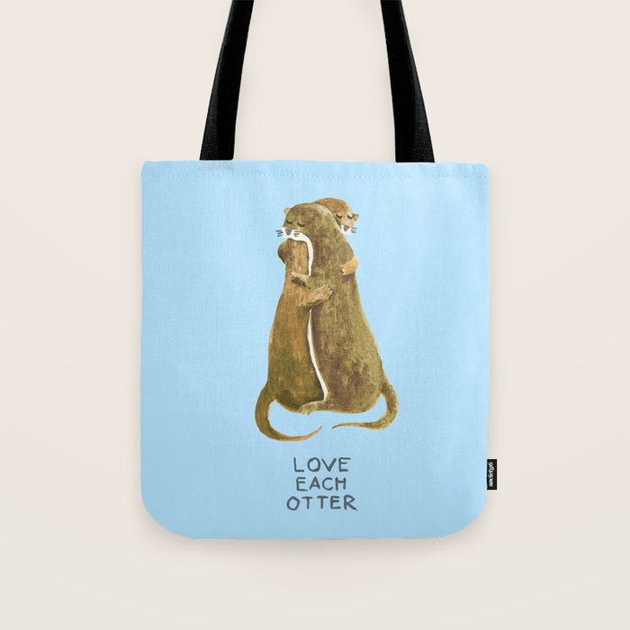 Love each otter Tote Bag Gallery Image 1