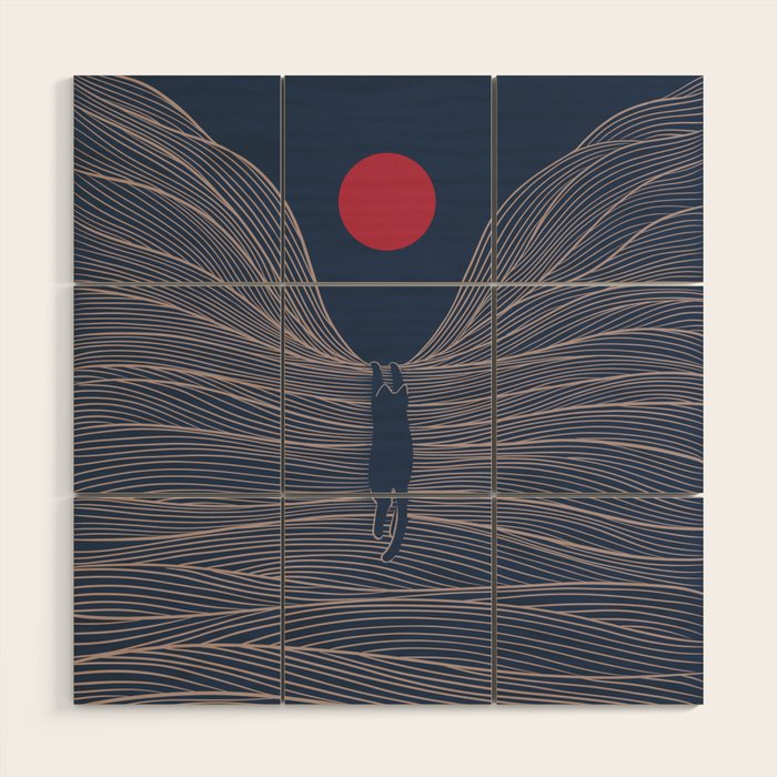 Cat Landscape 189 Wood Wall Art Gallery Image 1