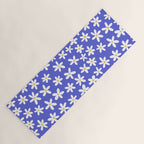 Daisies -- Blue Yoga Mat Gallery Image 1