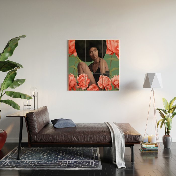 Garden of Peonies Wood Wall Art Gallery Image 2