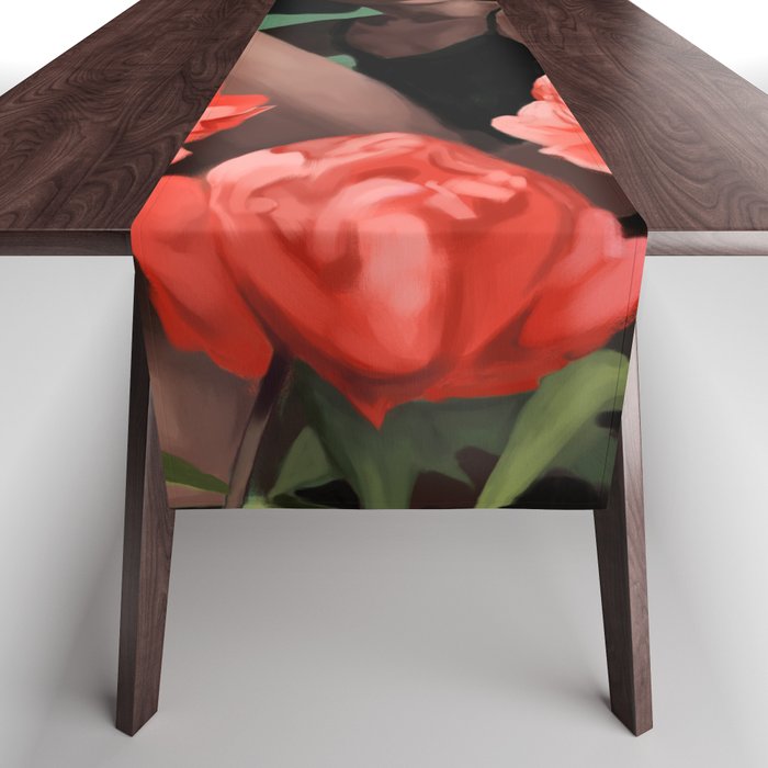 Garden of Peonies Table Runner Gallery Image 1