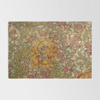 William Morris Vintage Autumnal Honeysuckle & and Tulip 1876 Rug Gallery Image 2