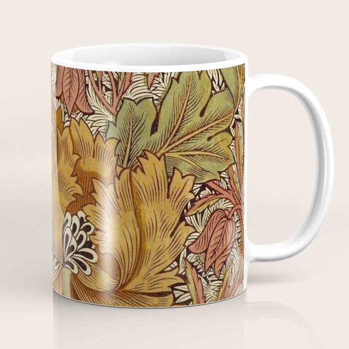 William Morris Vintage Autumnal Honeysuckle & and Tulip 1876 Coffee Mug Gallery Image 1