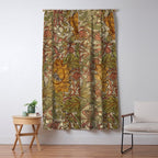 William Morris Vintage Autumnal Honeysuckle & and Tulip 1876 Window Curtain Gallery Image 5