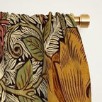 William Morris Vintage Autumnal Honeysuckle & and Tulip 1876 Window Curtain Gallery Image 2