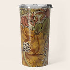 William Morris Vintage Autumnal Honeysuckle & and Tulip 1876 Travel Mug Gallery Image 2