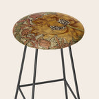 William Morris Vintage Autumnal Honeysuckle & and Tulip 1876 Stool Gallery Image 2