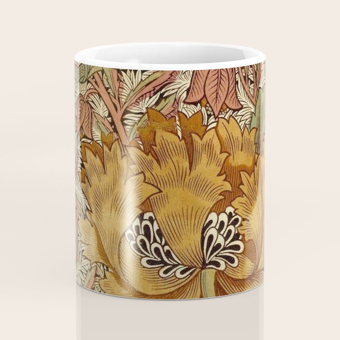 William Morris Vintage Autumnal Honeysuckle & and Tulip 1876 Coffee Mug Gallery Image 4