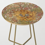 William Morris Vintage Autumnal Honeysuckle & and Tulip 1876 Side Table Gallery Image 2