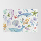 under the sea watercolor Rug Gallery Image 2