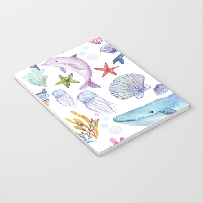 under the sea watercolor Notebook Gallery Image 3