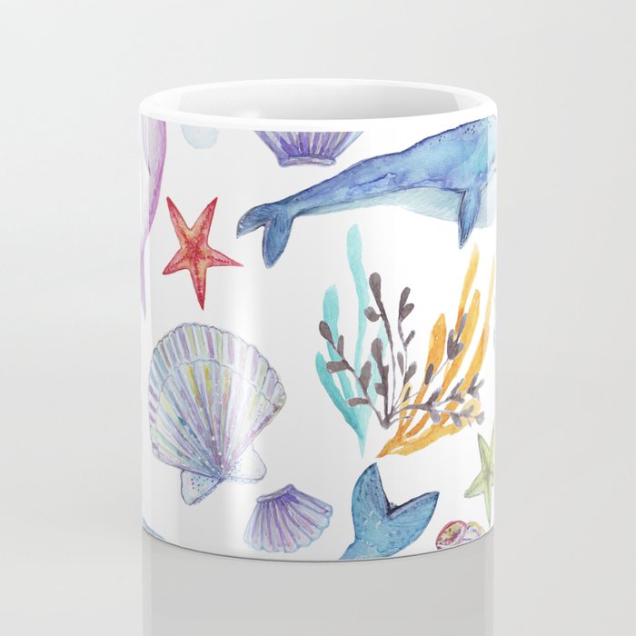 under the sea watercolor Coffee Mug Gallery Image 4