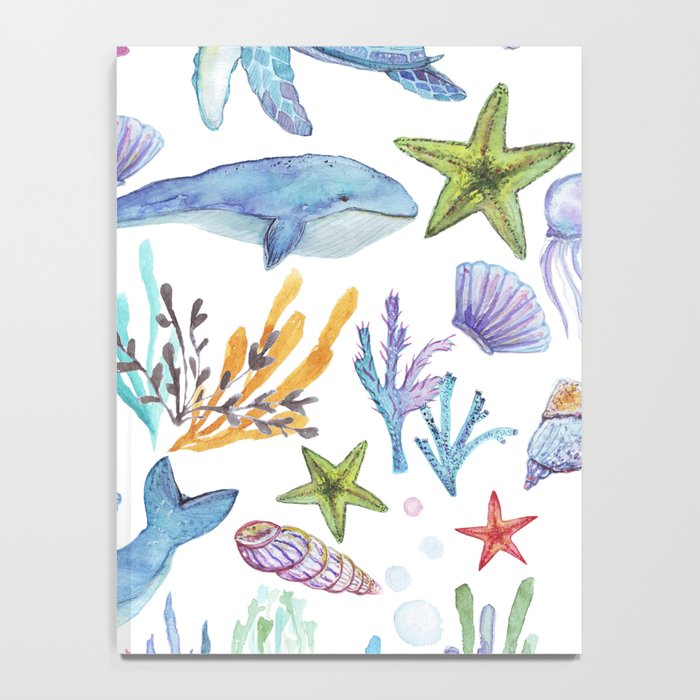 under the sea watercolor Notebook Gallery Image 4