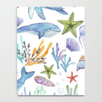under the sea watercolor Notebook Gallery Image 4