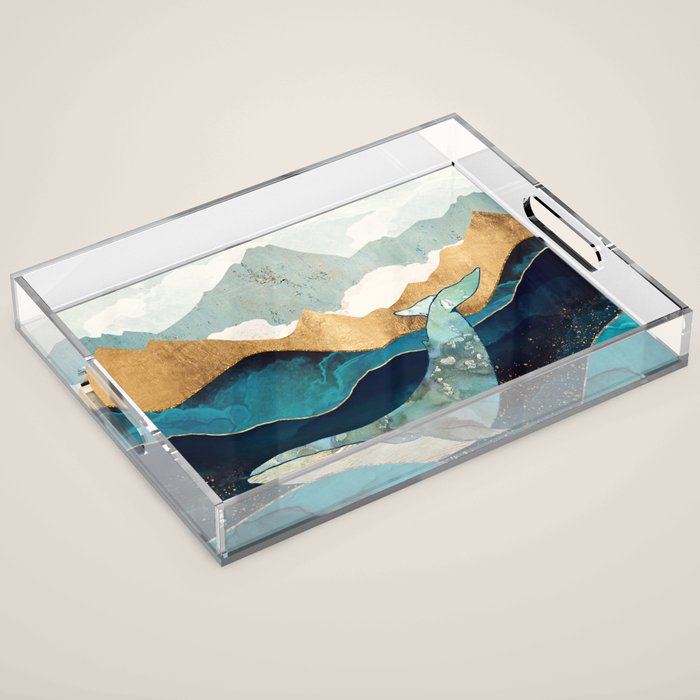 Blue Whale Acrylic Tray Gallery Image 1