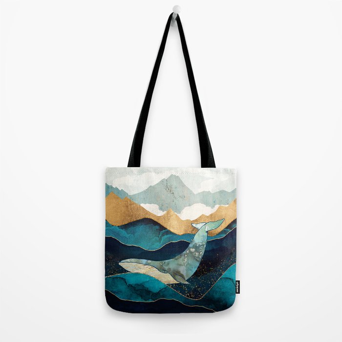 Blue Whale Tote Bag Gallery Image 2