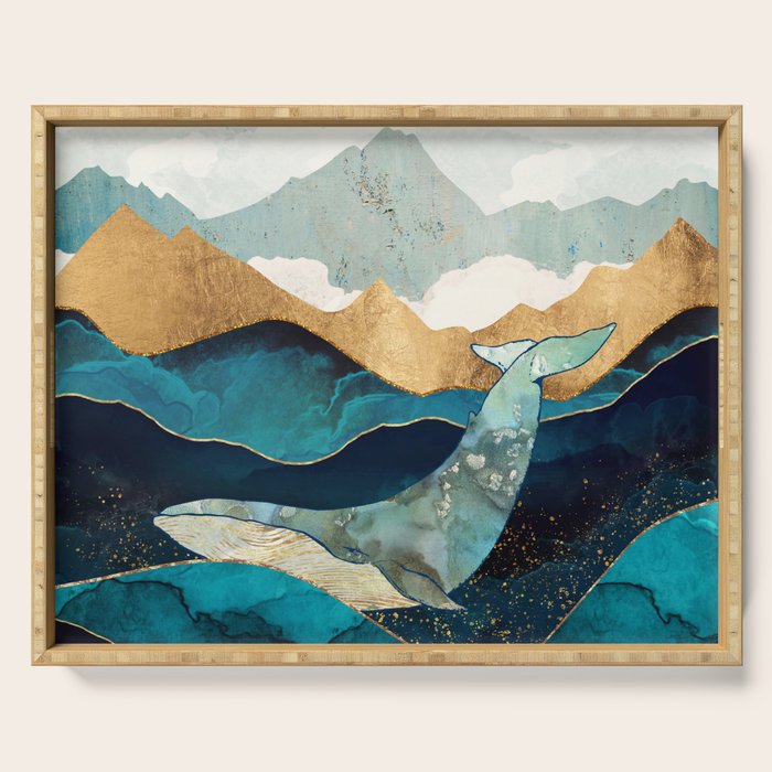 Blue Whale Serving Tray Gallery Image 1