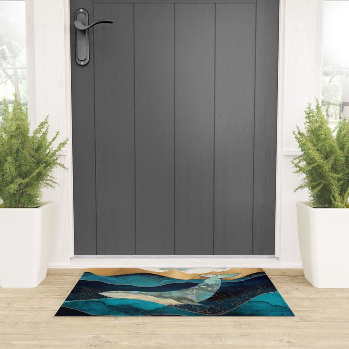 Blue Whale Welcome Mat Gallery Image 3