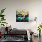 Blue Whale Wood Wall Art Gallery Image 2