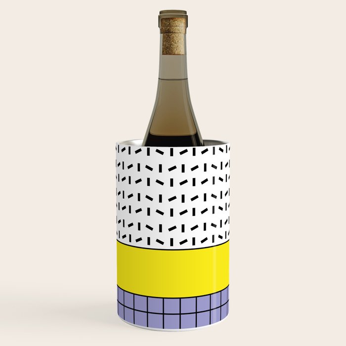Memphis Pattern 30 / 80s - 90s Retro Wine Chiller Gallery Image 1