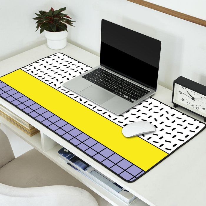 Memphis Pattern 30 / 80s - 90s Retro Desk Mat Gallery Image 2