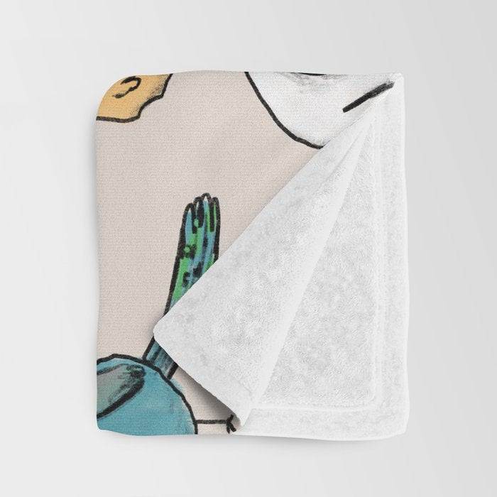 Lump Birds Throw Blanket Gallery Image 3