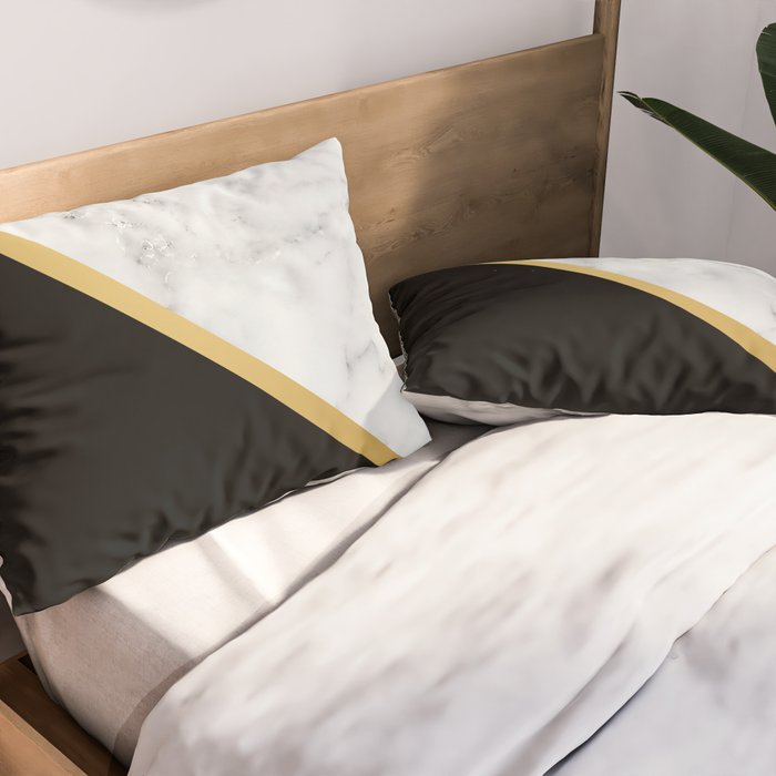 Marble, Stone, Color Block, Minimalist Art Pillow Sham Gallery Image 2