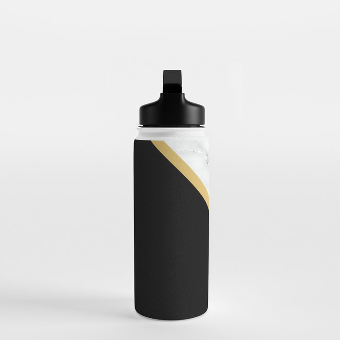 Marble, Stone, Color Block, Minimalist Art Water Bottle Gallery Image 3