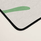 Mid-Century Flowers in Green & White Desk Mat Gallery Image 4