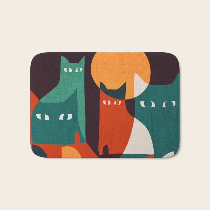 Cat Family Bath Mat Gallery Image 1